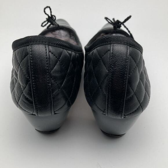 Paul Mayer Attitudes Womens Black Quilted Patent Pointed Shoes Size 7 1/2 B - Picture 3 of 13